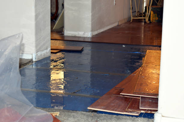 Professional Flood Damage Restoration technician working in Monmouth Junction, NJ